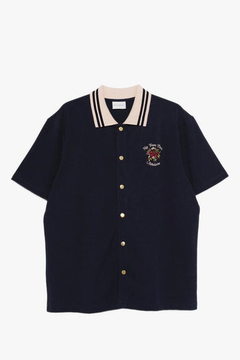 Camicia Maniche Corte Uomo Blu - 5