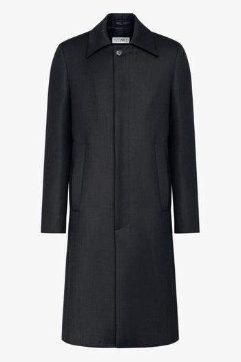 Uomo Cappotto Nero Sartoriale - 7