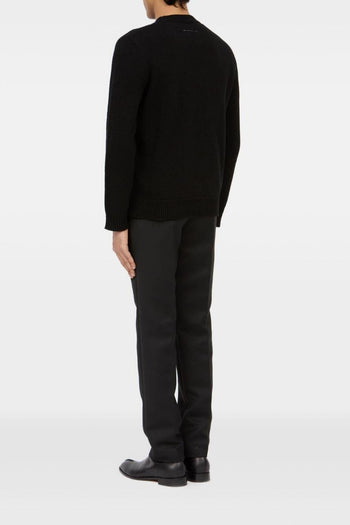 Maglia Nero Uomo Righe Lucide - 4