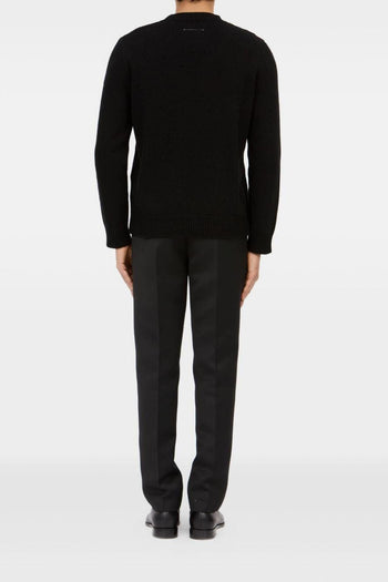 Maglia Nero Uomo Righe Lucide - 5