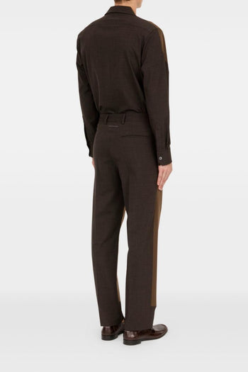 Pantalone Bicolore Uomo Marrone - 5