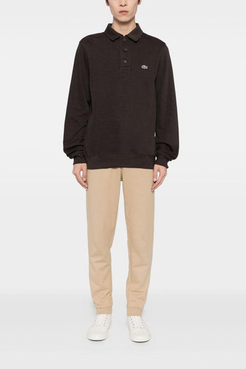 Polo Marrone Uomo Maniche Lunghe - 2