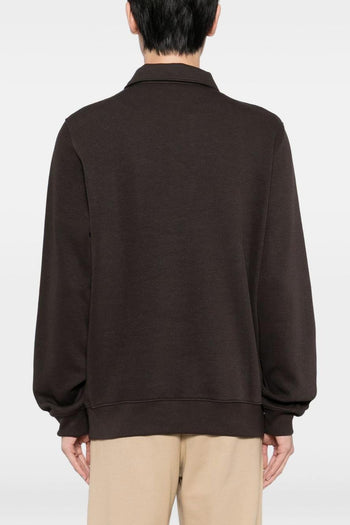 Polo Marrone Uomo Maniche Lunghe - 3