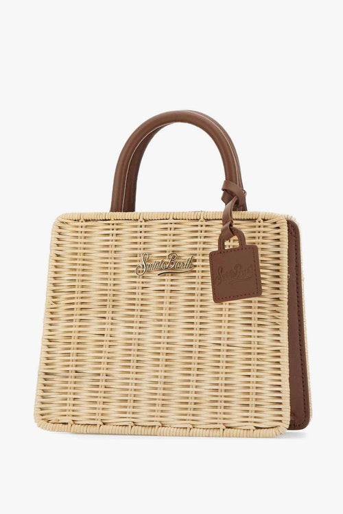 Saint Barth Borsa Shop Bag Mini Donna Beige