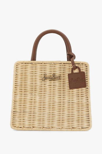 Saint Barth Borsa Shop Bag Mini Donna Beige - 2