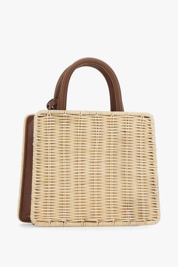 Saint Barth Borsa Shop Bag Mini Donna Beige - 7
