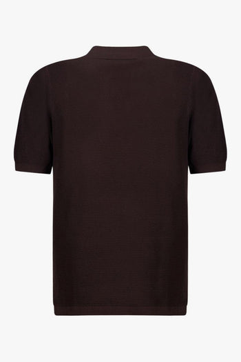 Saint Barth Polo Sloan Traforata Uomo Marrone - 2
