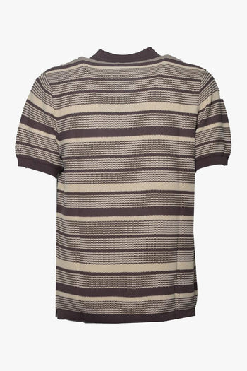 Saint Barth Polo Sloan Righe Uomo Marrone - 2