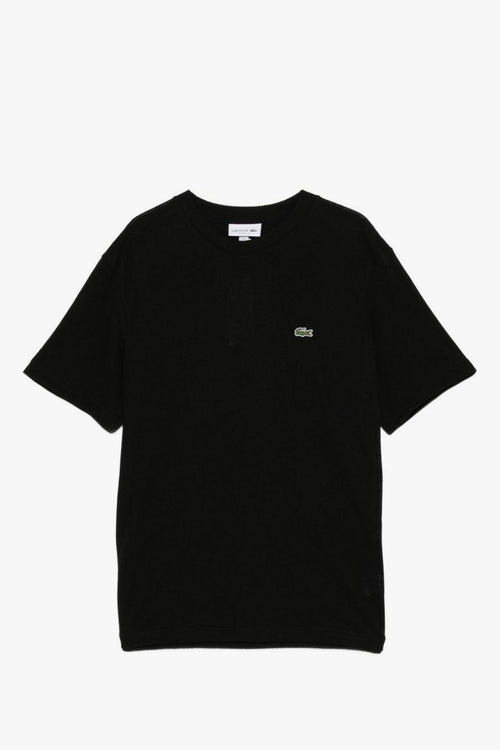 T-Shirt Coccodrillo Verde Uomo Nero