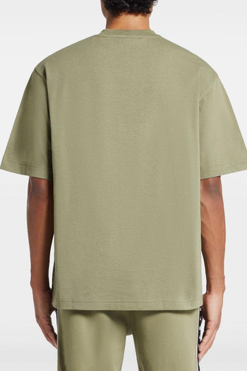 T-shirt Verde Uomo Ricamo Coccodrillo - 3