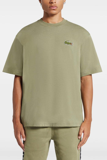 T-shirt Verde Uomo Ricamo Coccodrillo - 5