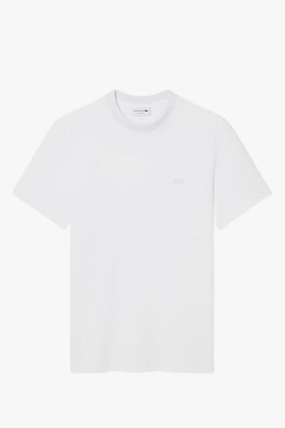 T-Shirt Coccodrillo in Tono Uomo Bianco