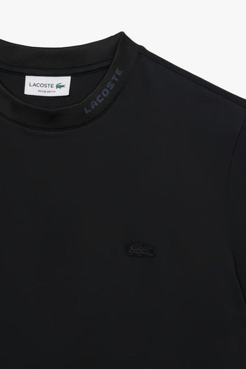 T-Shirt Logo sullo Scollo Uomo Nero - 3