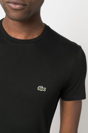 Uomo T-shirt Nero Cotone Pima - 4