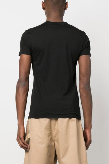 T-Shirt Slim Uomo Nero - 3