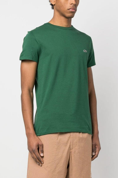 Uomo T-shirt Verde Cotone Pima