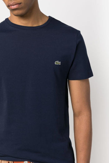 T-Shirt Coccodrillo Verde Uomo Blu - 4