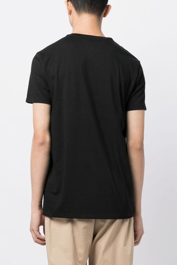 Uomo T-shirt Nero Scollo a V - 3