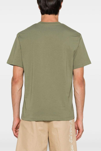 Uomo T-shirt Verde Girocollo - 4