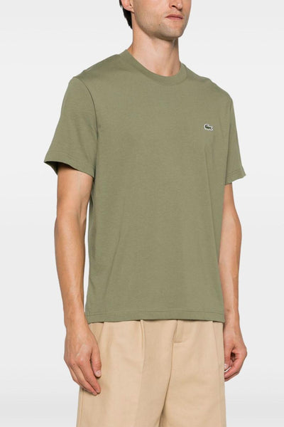 Uomo T-shirt Verde Girocollo