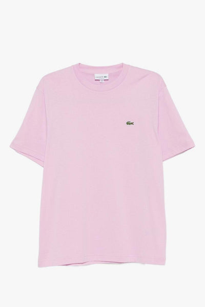 T-shirt Coccodrillo Verde Uomo Rosa