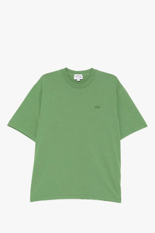 T-Shirt Coccodrillo in Tono Uomo Verde