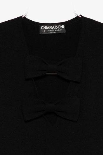 La Petite Robe Top Nero Donna - 2