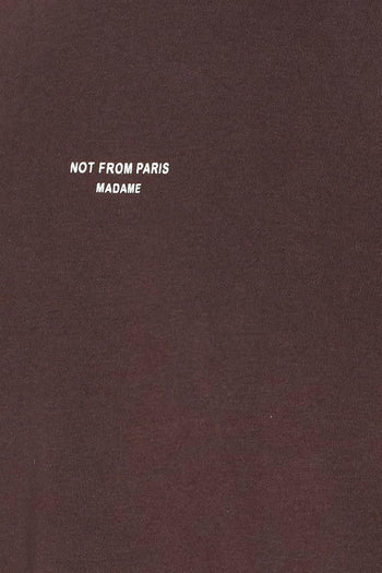 T-shirt Marrone Uomo Micro Logo Not From Paris Madame - 4