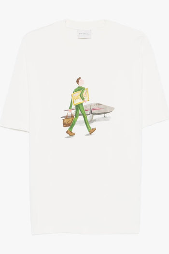 T-Shirt L'Homme Au Tableau Uomo Bianco - 5