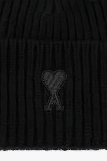 Ami Paris Ami de Coeur Uomo Berretto Nero - 3