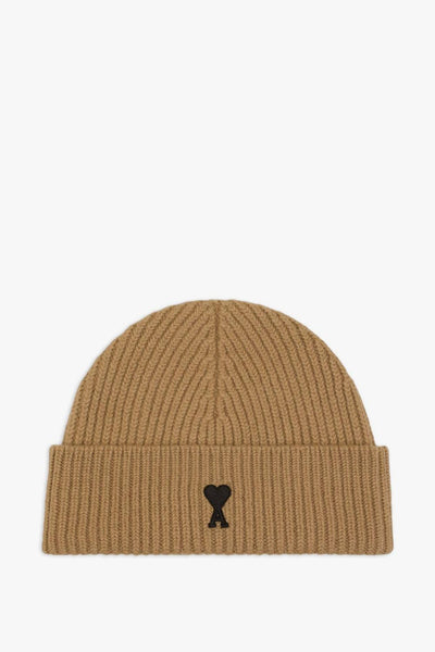 Ami Paris Ami de Coeur Uomo Berretto Marrone