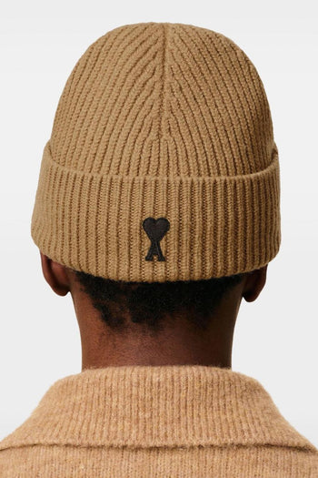 Ami Paris Ami de Coeur Uomo Berretto Marrone - 4
