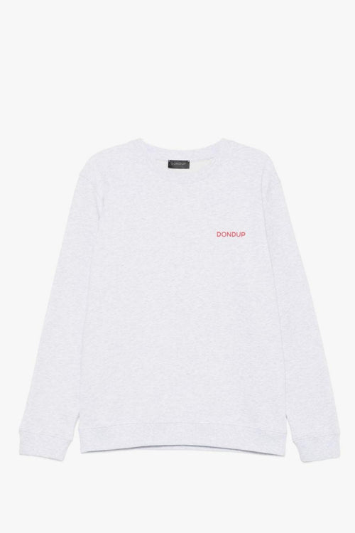 Felpa Grigio Uomo Micro Logo