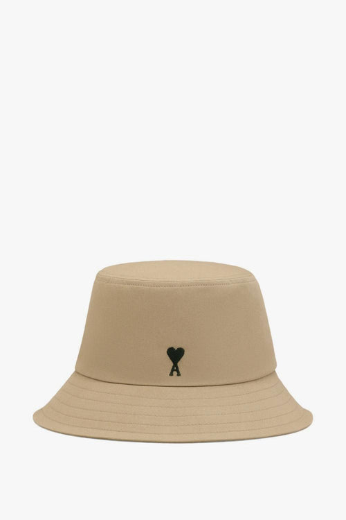 Ami Paris Cappello Pescatore Cuore Uomo Beige