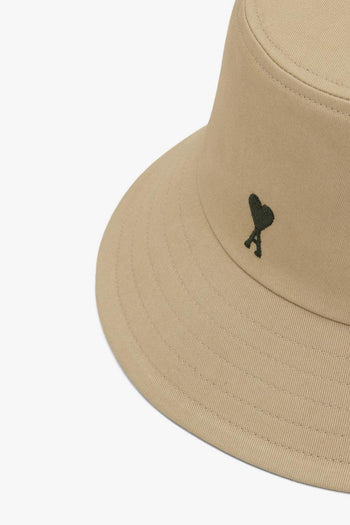 Ami Paris Cappello Pescatore Cuore Uomo Beige - 3