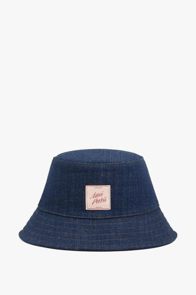 Ami Paris Cappello Pescatore Patch Uomo Blu