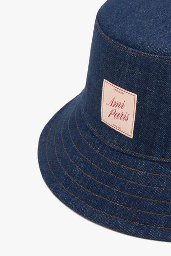 Ami Paris Cappello Pescatore Patch Uomo Blu - 2