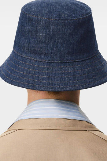 Ami Paris Cappello Pescatore Patch Uomo Blu - 4