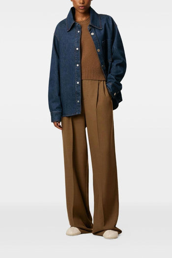 Ami Paris Overshirt Uomo Giacca-Camicia Denim Blu - 4