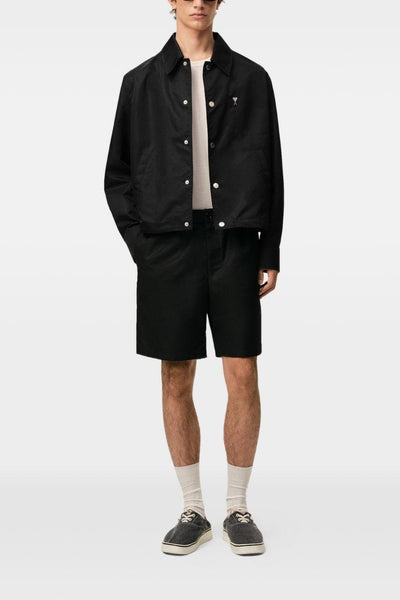 Ami Paris Giubbino Logo Cuore Uomo Nero