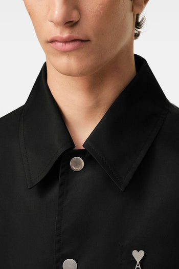 Ami Paris Giubbino Logo Cuore Uomo Nero - 4