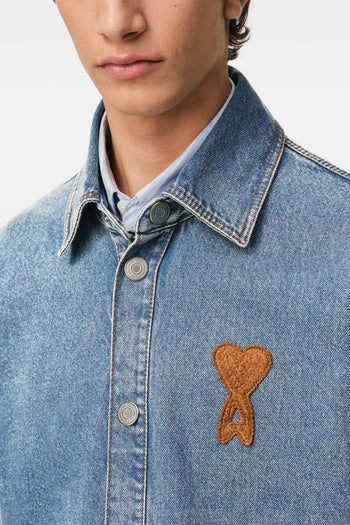 Ami Paris Giubbino Logo Cuore Uomo Blu - 4