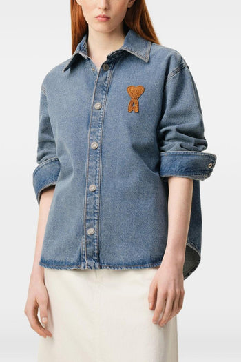 Ami Paris Giubbino Logo Cuore Uomo Blu - 3