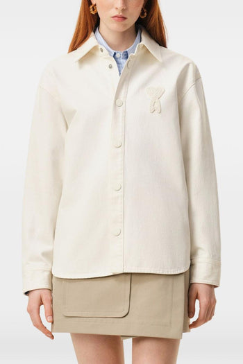 Ami Paris Giubbino Logo Cuore Uomo Bianco - 2