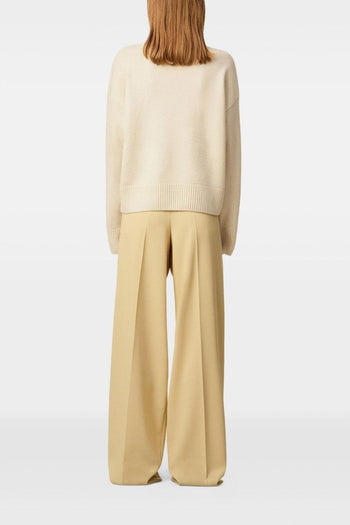 Ami Paris Collo a Cratere Uomo Maglia Bianco Cuore in Tono - 3