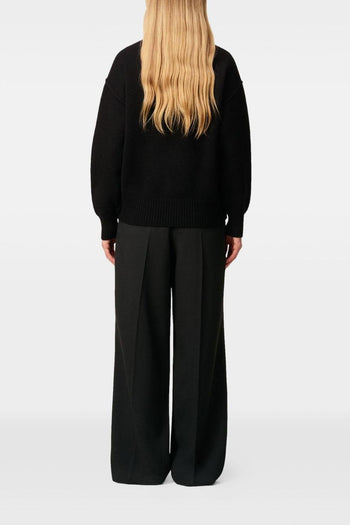 Ami Paris Collo Alto Uomo Maglia Nero - 3