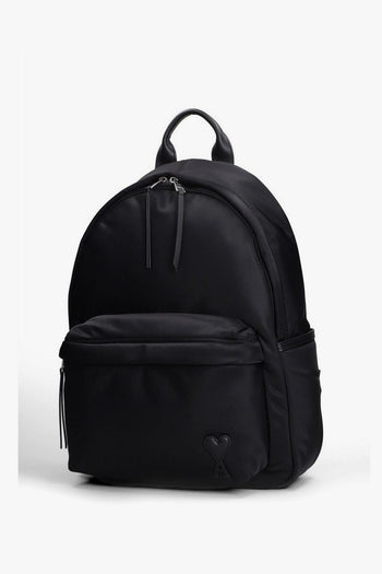 Ami Paris Zaino Logo Cuore Uomo Nero - 2