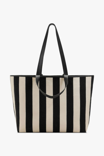 Ami Paris Borsa Righe Uomo Bianco-Nero - 4