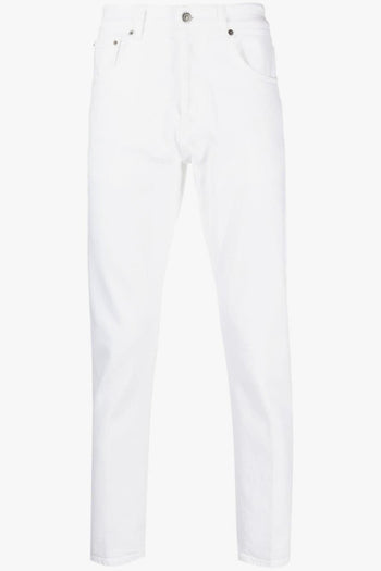 Jeans Bianco Uomo Gamba Affusolata - 5