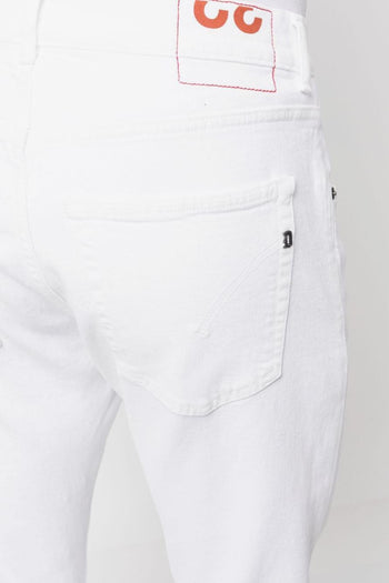 Jeans Bianco Uomo Gamba Affusolata - 4